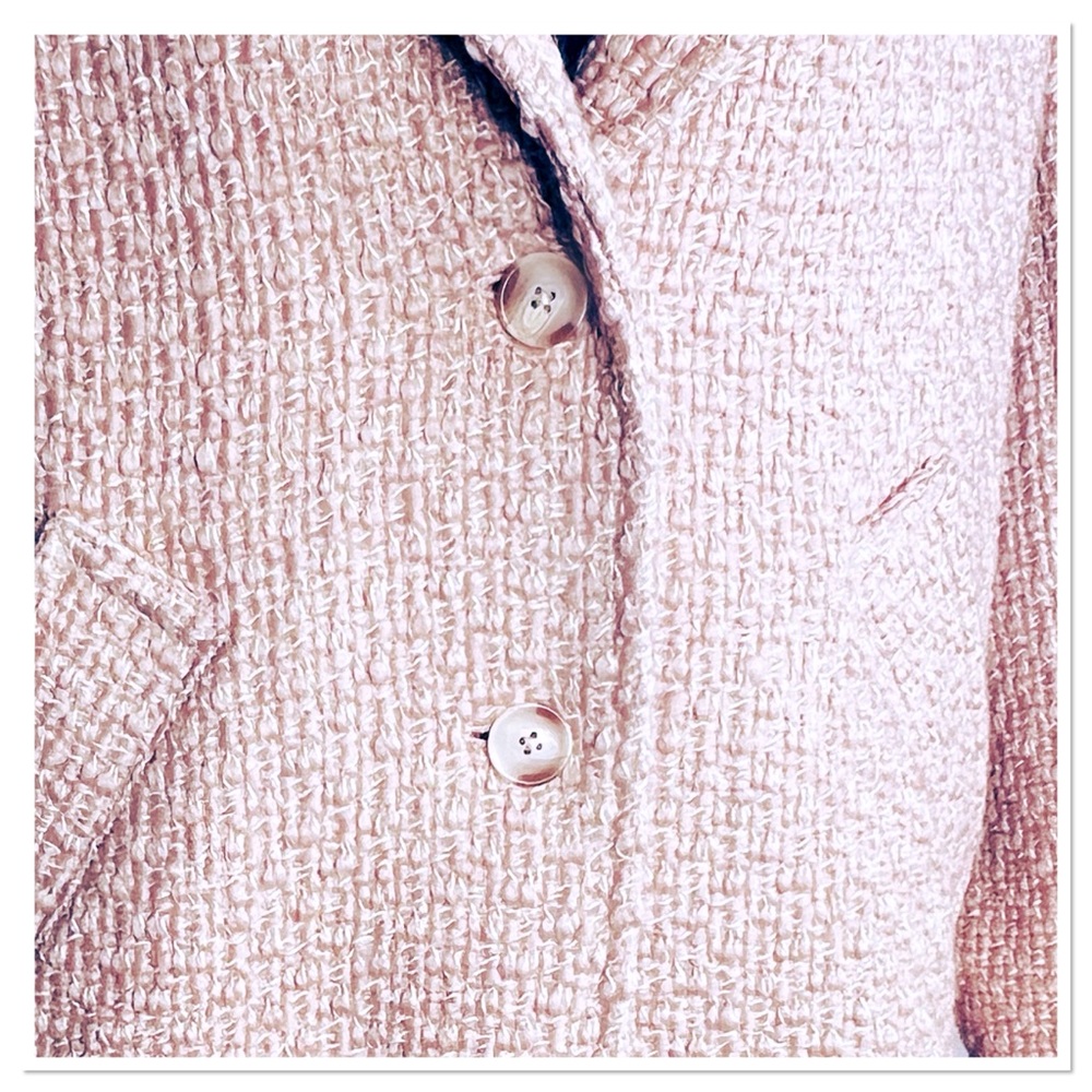 Abercrombie & Fitch Women's Wool Blend Light Pink Neutral Texture Sz S Oversized - Picture 5 of 10